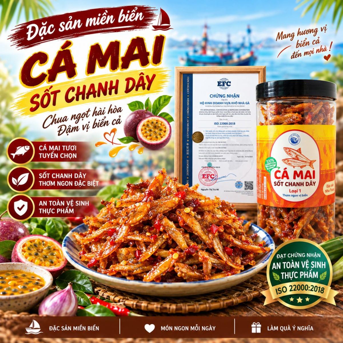 Cá Mai Sốt Chanh Dây