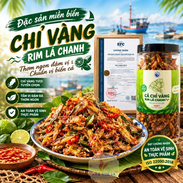 Cá Chỉ Vàng Rim Lá Chanh