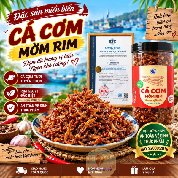 Cá Cơm Móm Rim